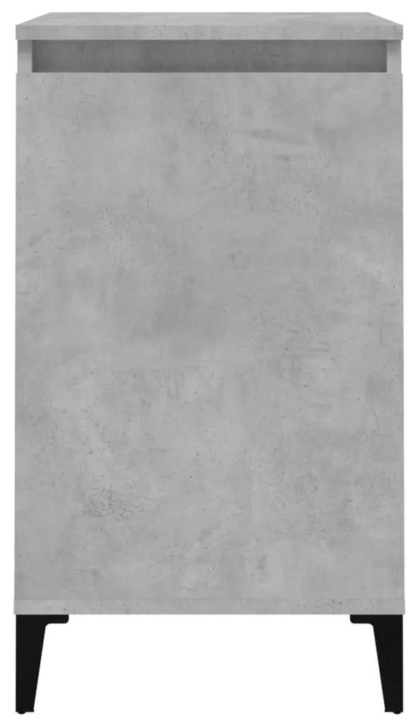 Mesas de cabeceira 2 pcs derivados de madeira cinza cimento