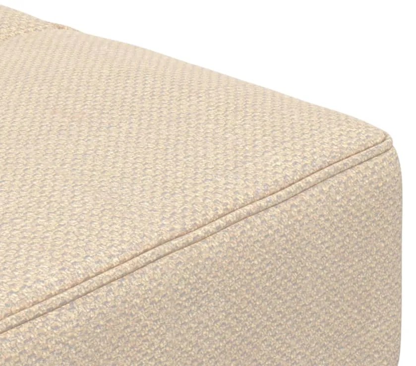 Sofá-cama 2 lugares com duas almofadas tecido cor creme