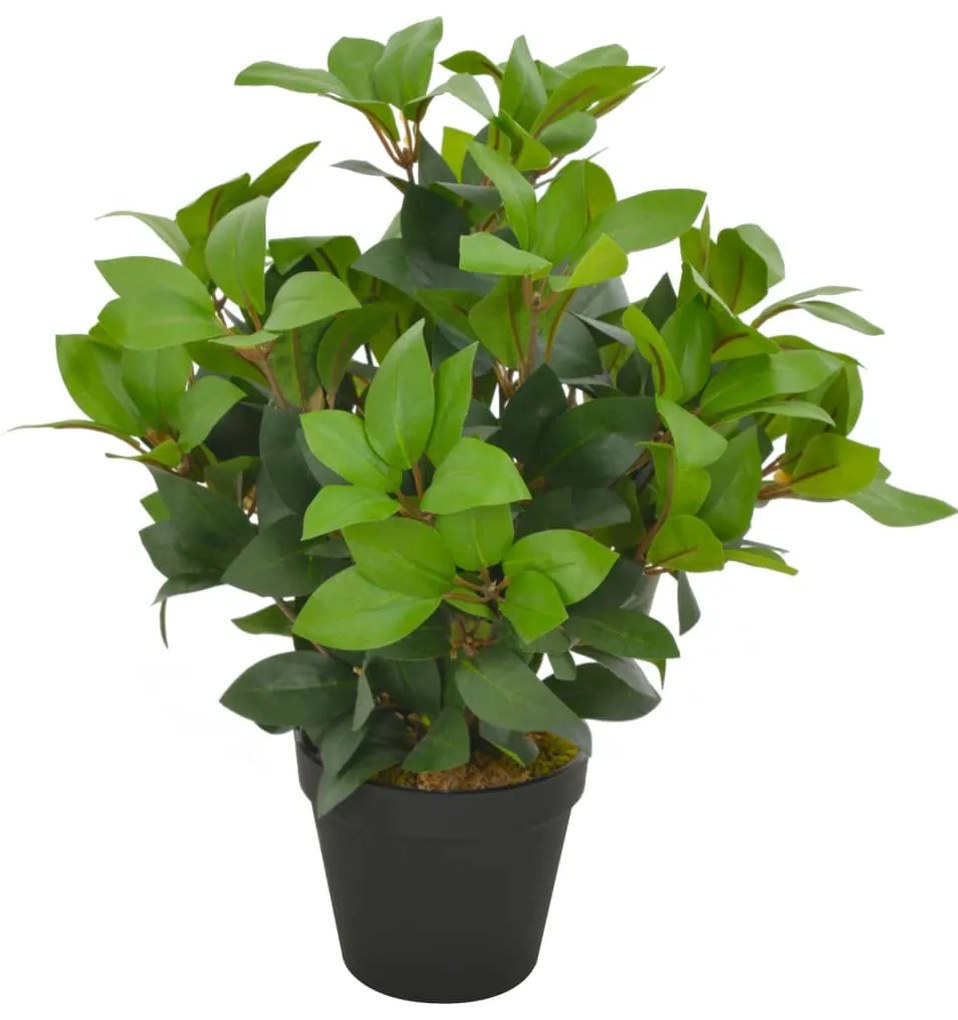 vidaXL Planta loureiro artificial com vaso 40 cm verde