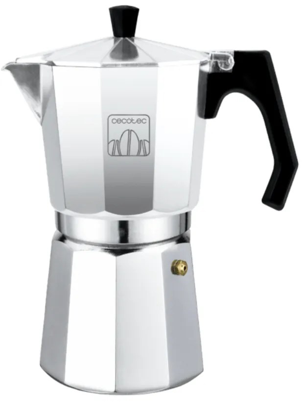 Cafeteira italiana MokClassic 1200 Shiny de alumínio fundido