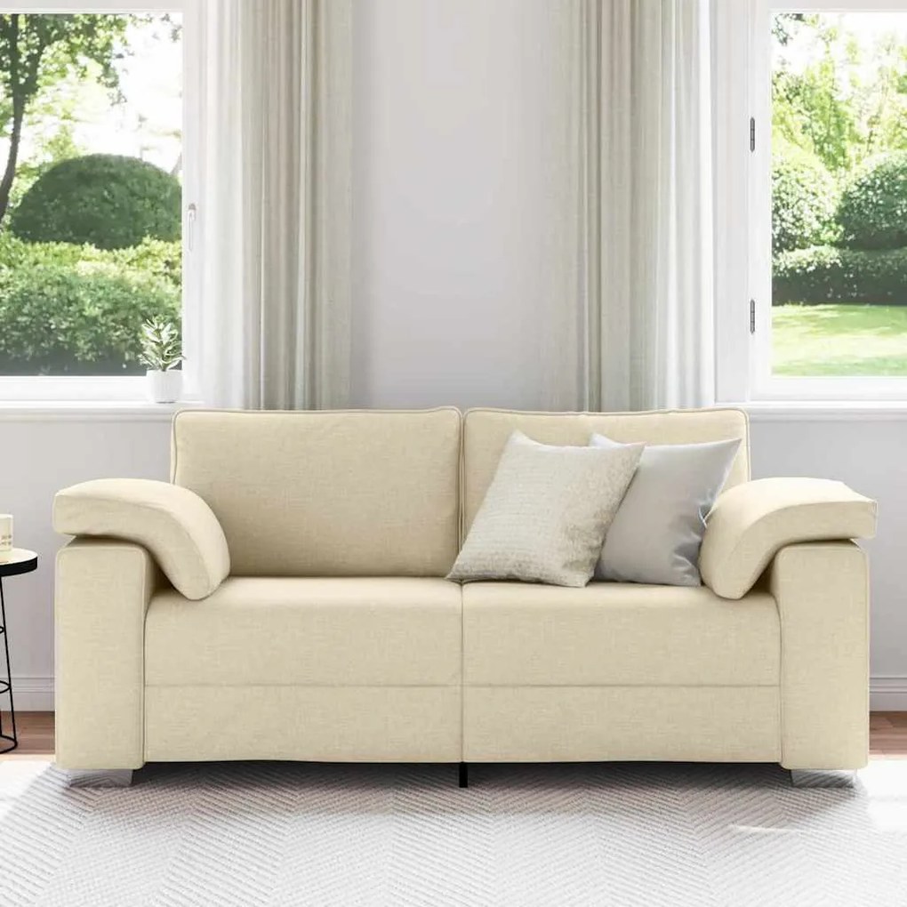 Sofá Loveseat Creme 140 cm Tecido