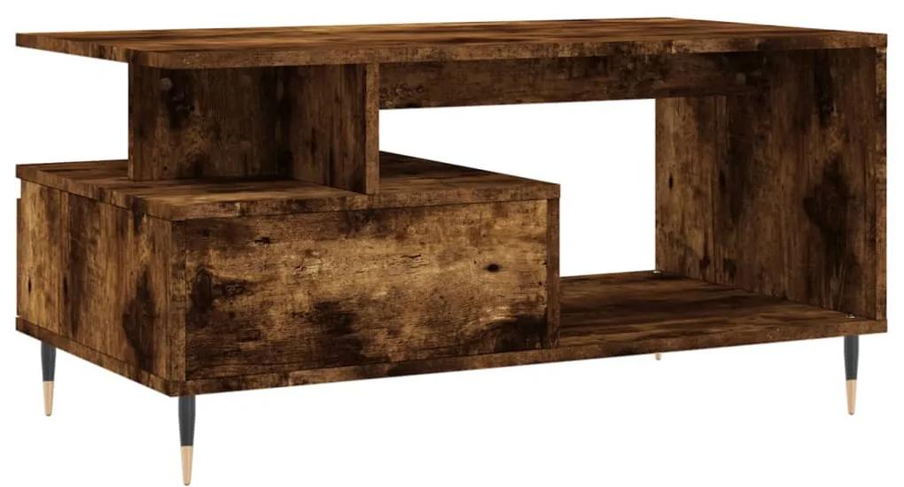 Mesa de centro 90x49x45 cm derivados madeira carvalho fumado