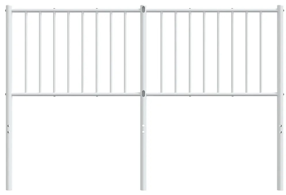Cabeceira de cama 135 cm metal branco