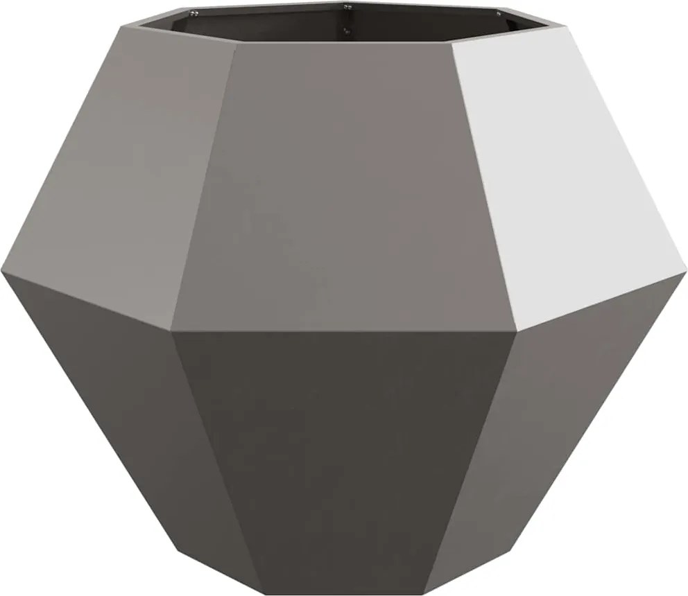 vidaXL Floreira Ferro Enferrujado 100 x 100 x 80 cm