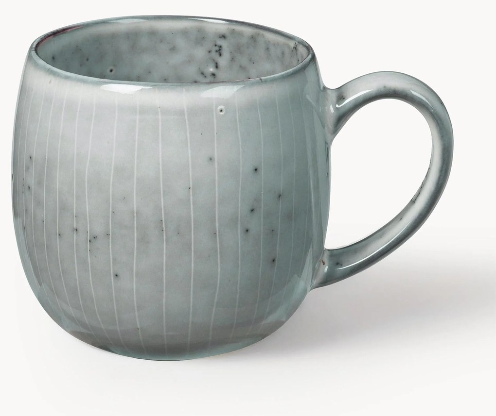 Handmade XL Mugs Nordic Sea, Set of 2
