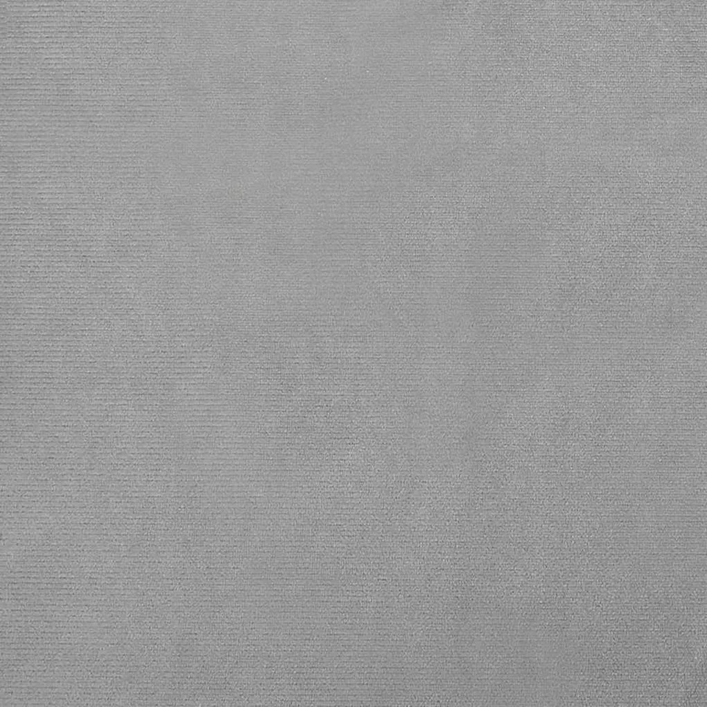 Cama para cães 66x40x45 cm veludo cinzento-claro