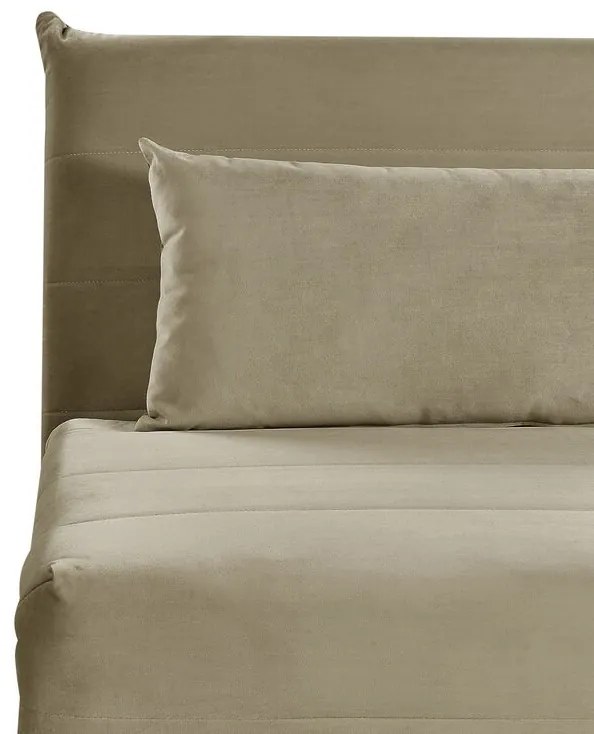 Sofá-cama em veludo verde-oliva SETTEN Beliani
