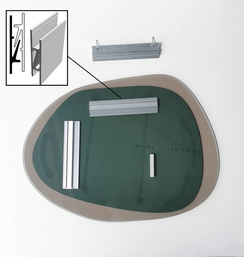 Espelho Aqua – Transparente – 75 cm x 55 cm
