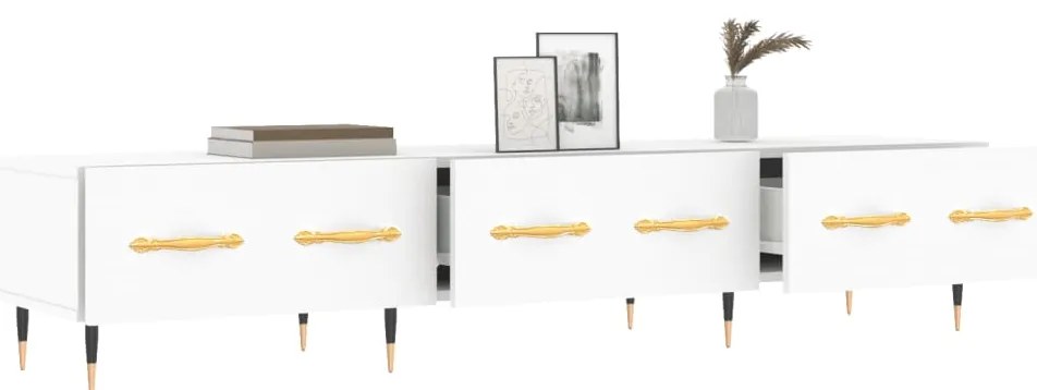 Móvel de TV 150x36x30 cm derivados de madeira branco