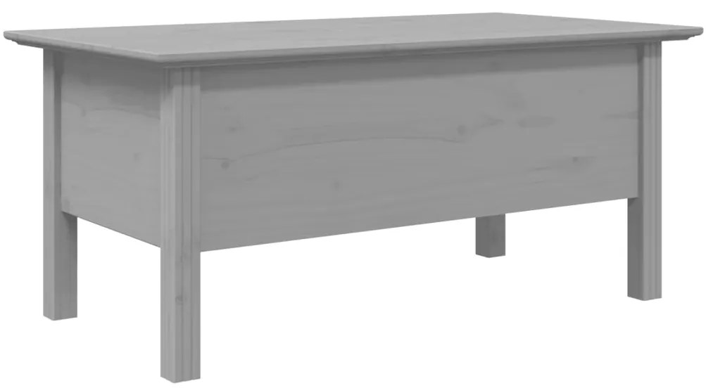 Mesa de centro BODO 100x55x46 cm madeira pinho maciça cinzento