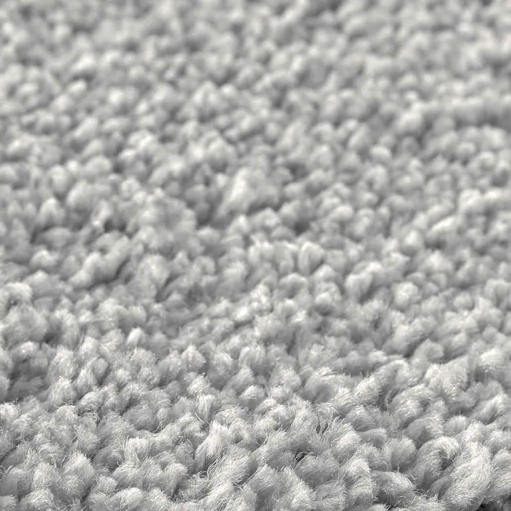 Tapete de Banho Retangular Cinzento 60x90 cm Polipropileno Antiderrapa