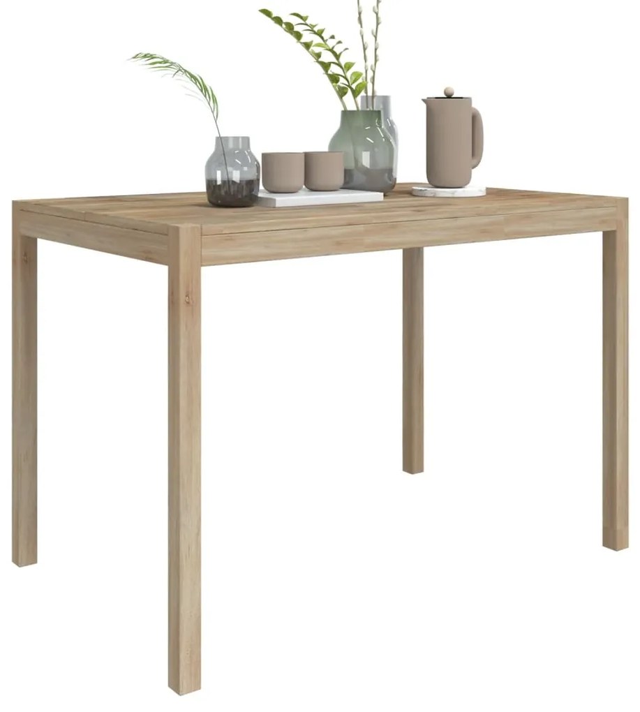 Mesa de jantar 110x70x75 cm madeira de acácia maciça