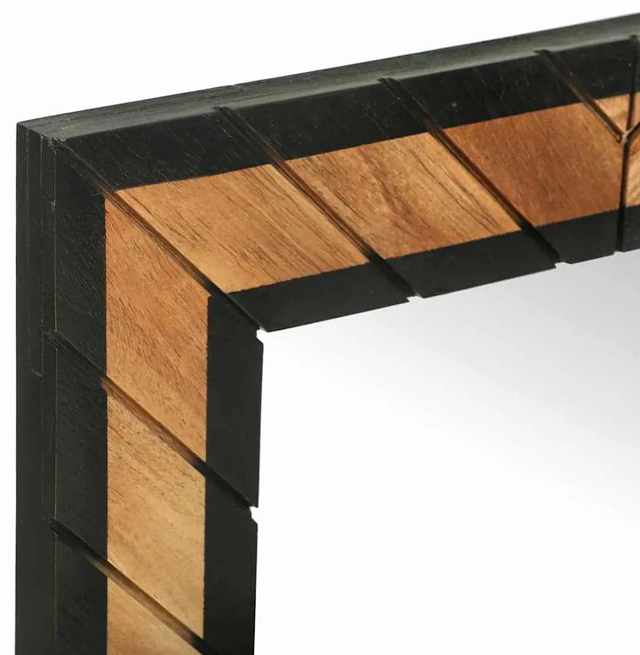 Mesa de Canto com Espelho 100x40x120 cm Madeira Sólida Acácia
