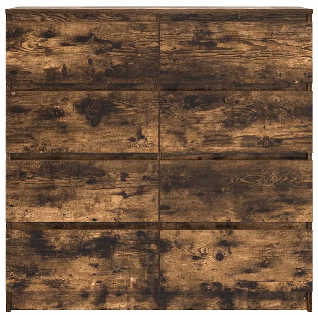 Aparador 100x35x99 cm derivados de madeira carvalho fumado
