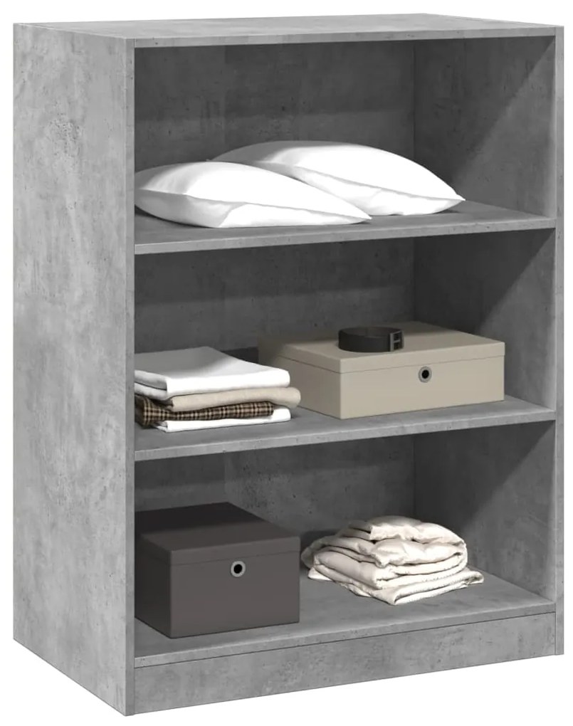 Roupeiro 77x48x102 cm derivados de madeira cinzento cimento