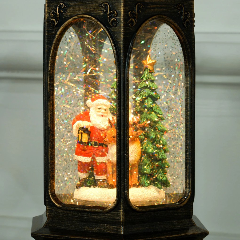 Bola de Neve Farol de Neve com Música e Luzes Globo de Neve com Pai Na