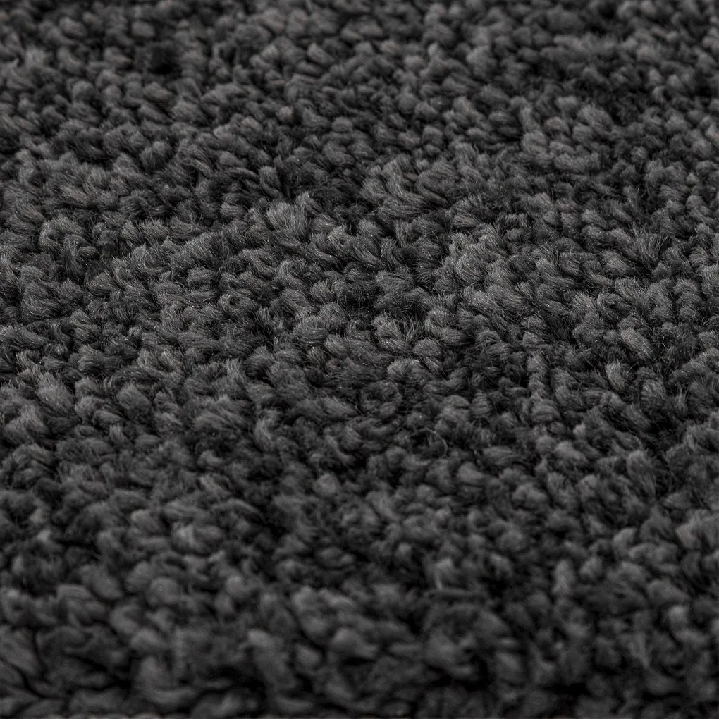 Tapete Shaggy vidaXL com Base de Látex Cinza Escuro 240x340 cm