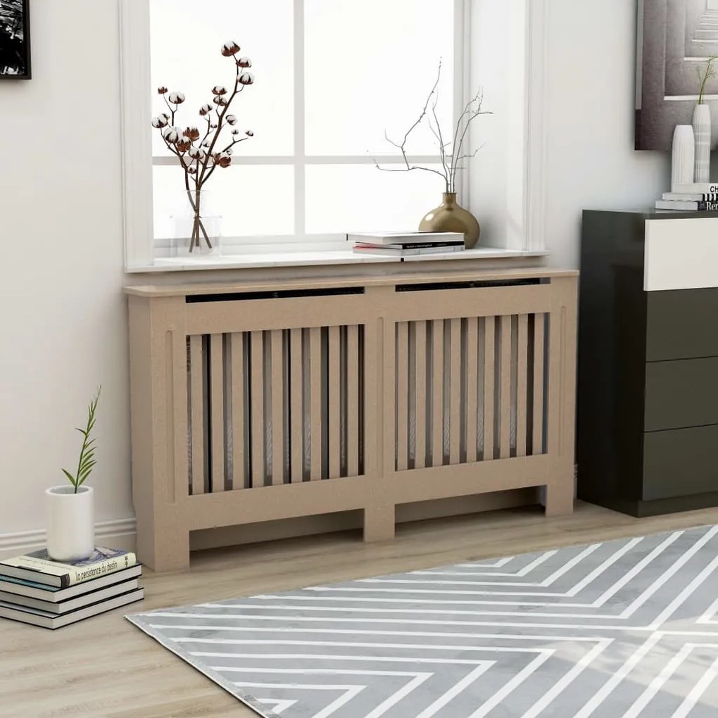 288178 vidaXL Cobertura de radiador 152x19x81 cm MDF