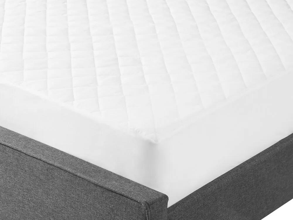 Sobre-colchão em algodão Japara branco 160 x 200 cm VILLUERCA Beliani