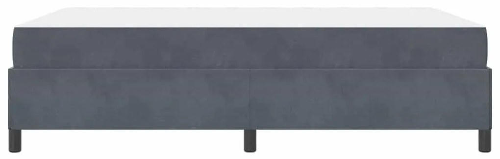Estrutura da Cama Branco e Cinza Claro 140 x 190 cm Veludo