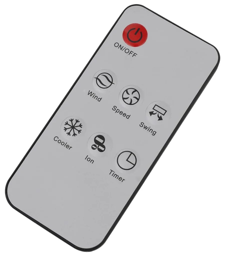 Climatizador de ar portátil 120 W 8 L 385 m³/h 37,5x35x94,5 cm