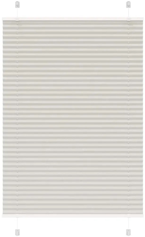 vidaXL Cinzento Luz Plissada Cega 85x150 cm Largura Tecido 84,4 cm