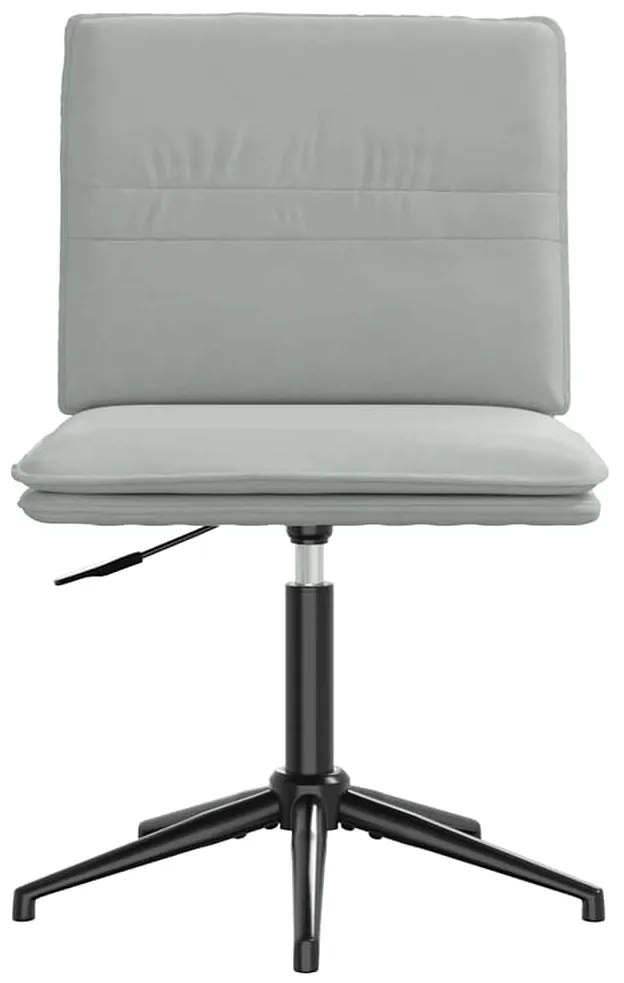 Cadeiras de jantar 2 pcs veludo cinzento-claro