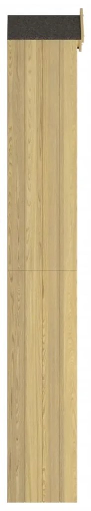 Abrigo p/ ferramentas de jardim 40x33x222 cm pinho impregnado