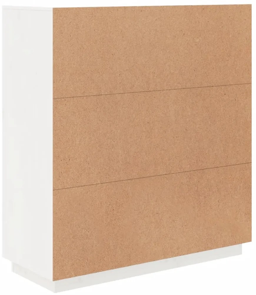 Aparador alto 100x40x108,5 cm pinho maciço branco
