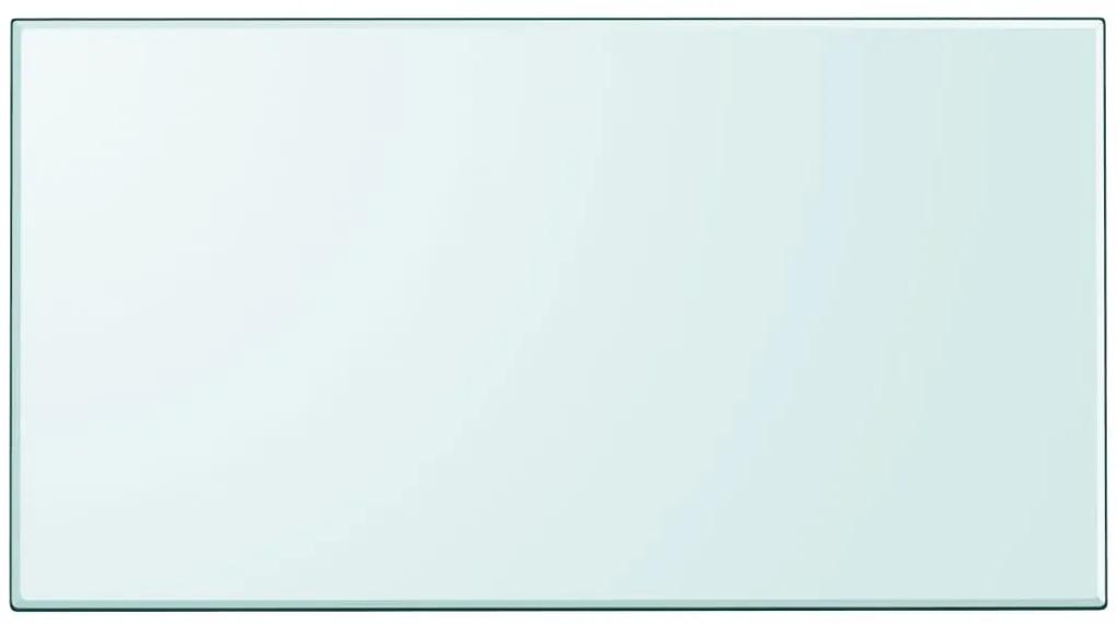 Tampo de mesa em vidro temperado, retangular, 1200x650 mm