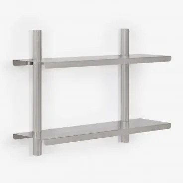 Estante De Parede Em Aço Inoxidável Eralia ↔︎ 60 Cm & 2 Prateleirass - Sklum