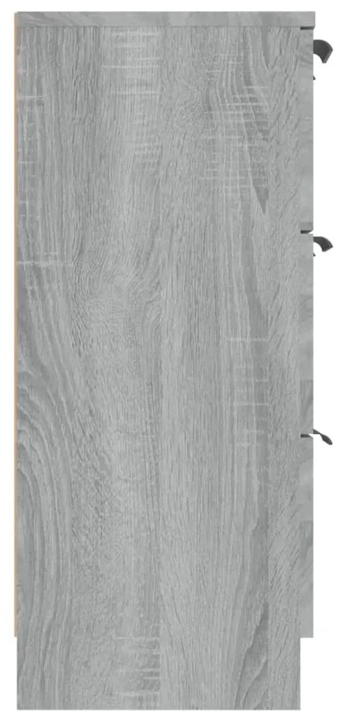 Aparador 60x30x70 cm derivados de madeira cinzento sonoma