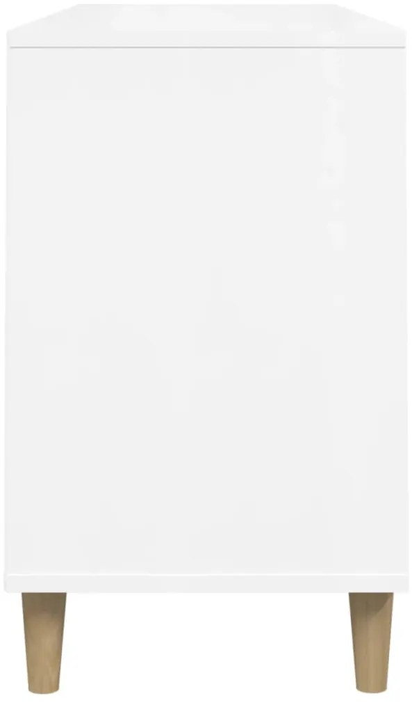 Sapateira 102x36x60 cm derivados de madeira branco brilhante