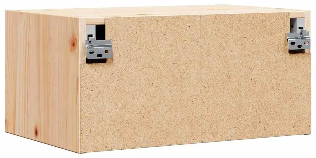 Mesa de Cabeceira Montada na Parede com gaveta 2 pcs Castanho