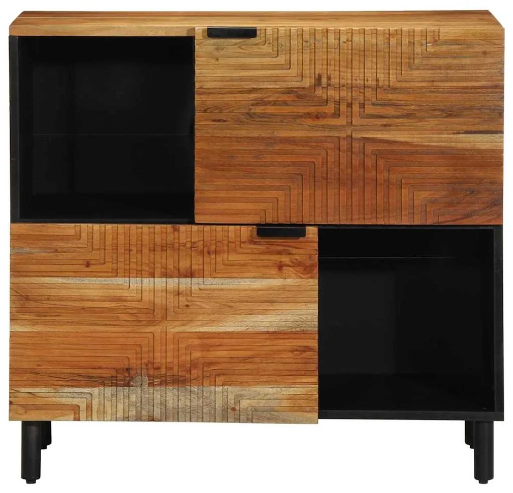 Estante 80x33x75 cm Madeira Sólida de Acácia