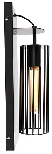 Candeeiro de parede moderno preto - Balenco Wazo