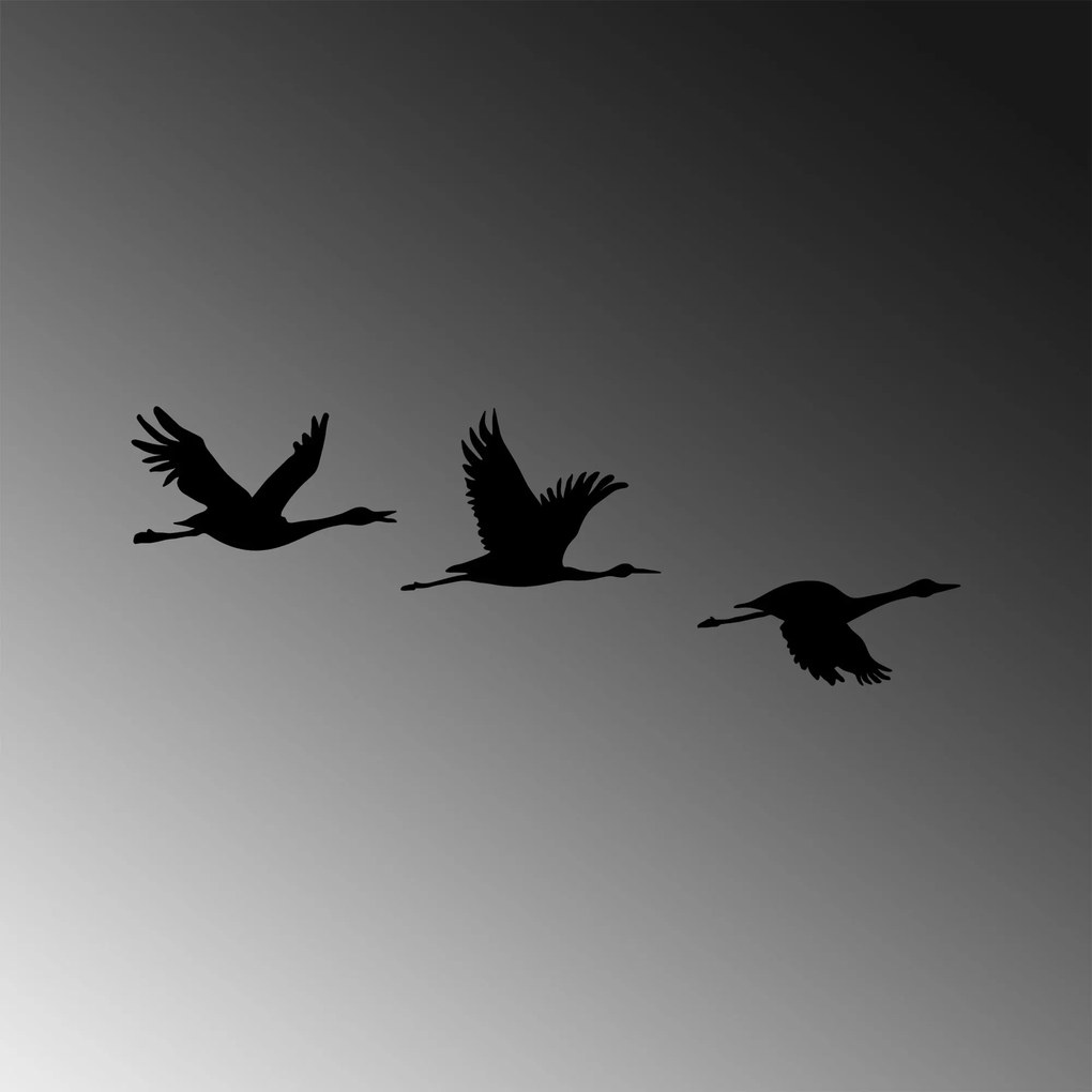 Acessório Decorativo de Parede Migrant Birds – Preto – 14 x 26 cm, 18
