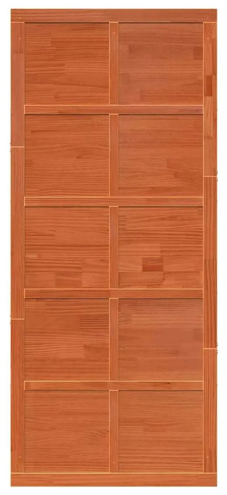Porta de celeiro Castanho-mel 90 x 210 cm