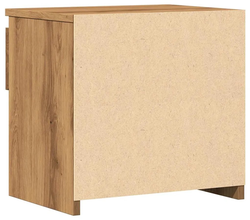 Mesa cabeceira 40x30x39 cm derivados madeira carvalho artisiano