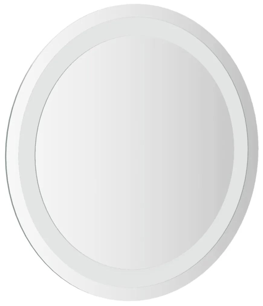 Espelho de casa de banho com luzes LED redondo 40 cm