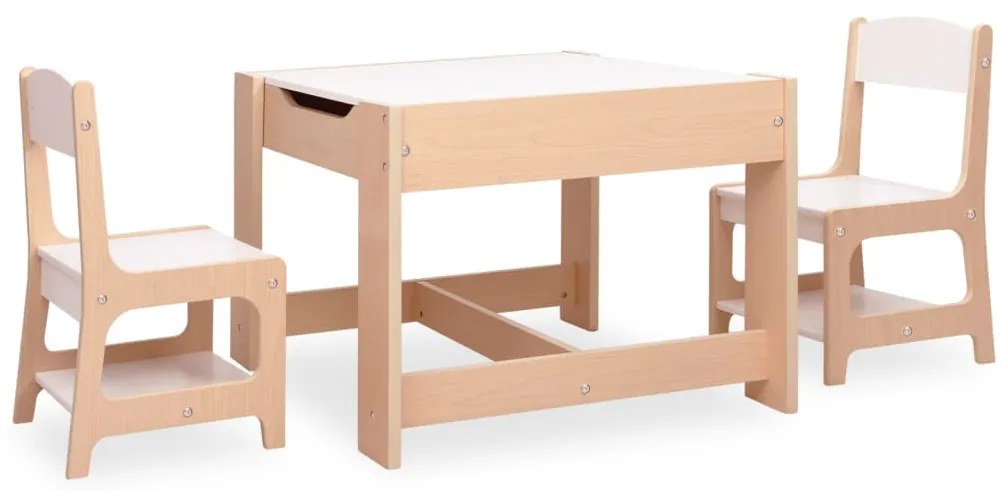 Mesa de criança com duas cadeiras MDF
