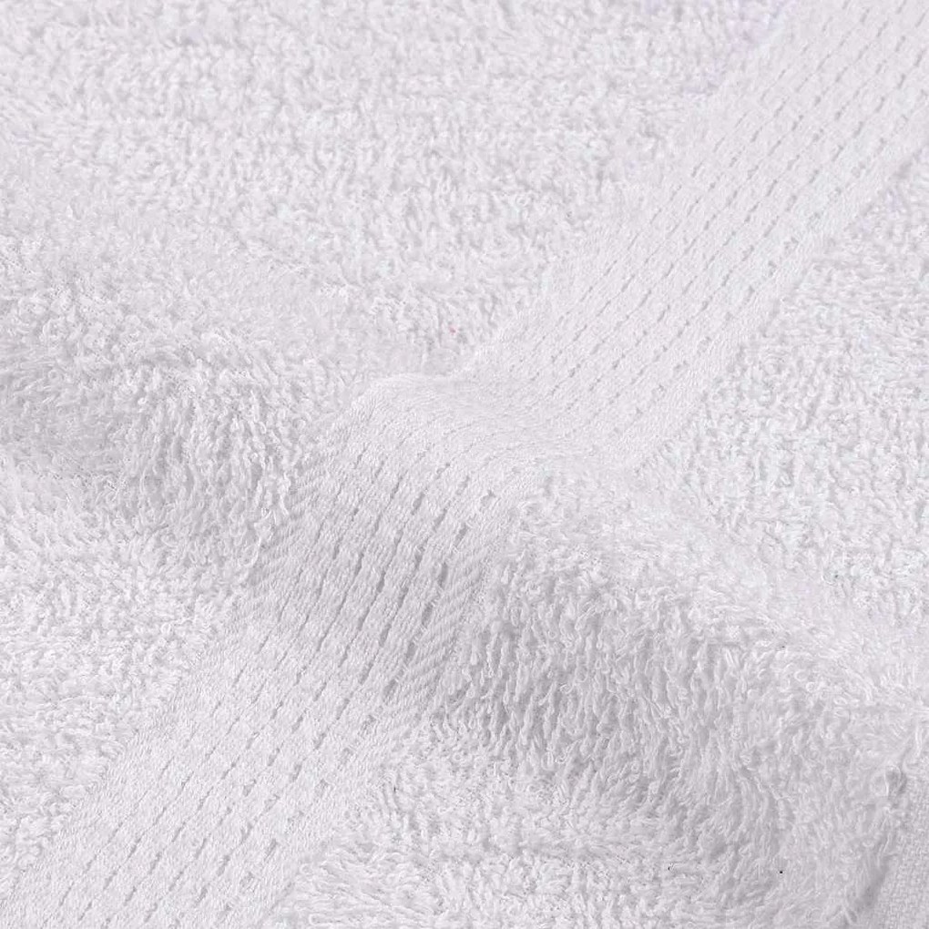 Toalhas de mãos 2 pcs 50x100 cm 360 gsm 100% algodão branco