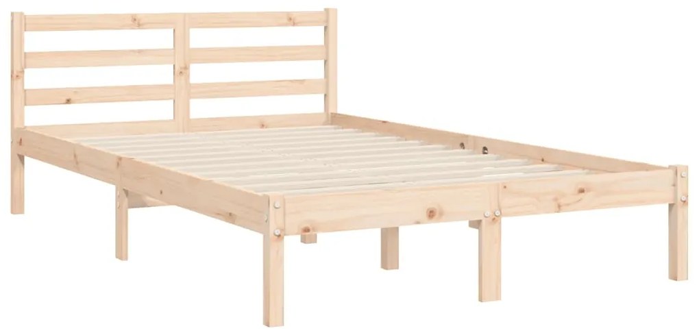 Estrutura de cama com cabeceira 120x200 cmmadeira maciça