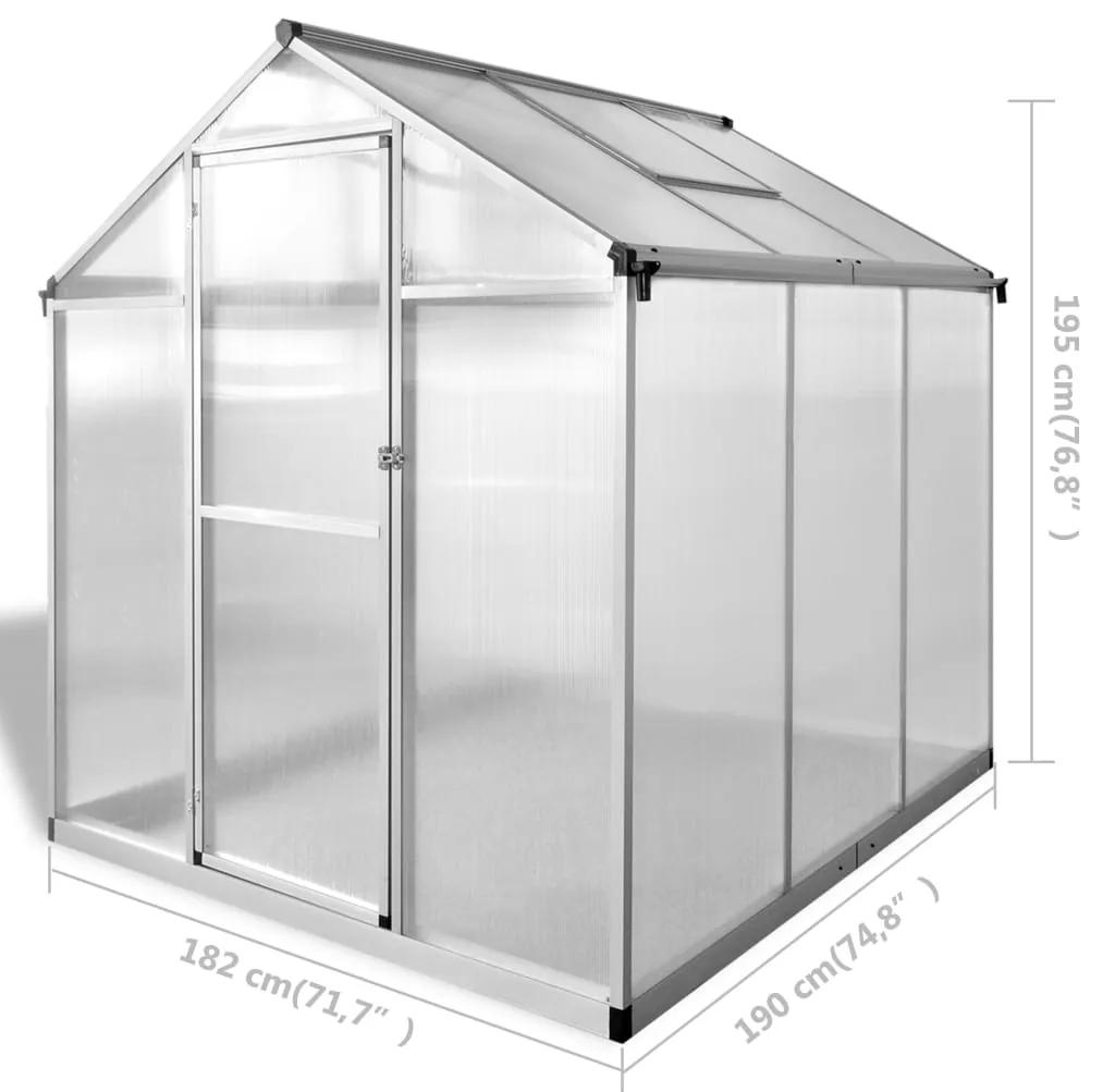 Estufa reforçada com alumínio 3,46 m²