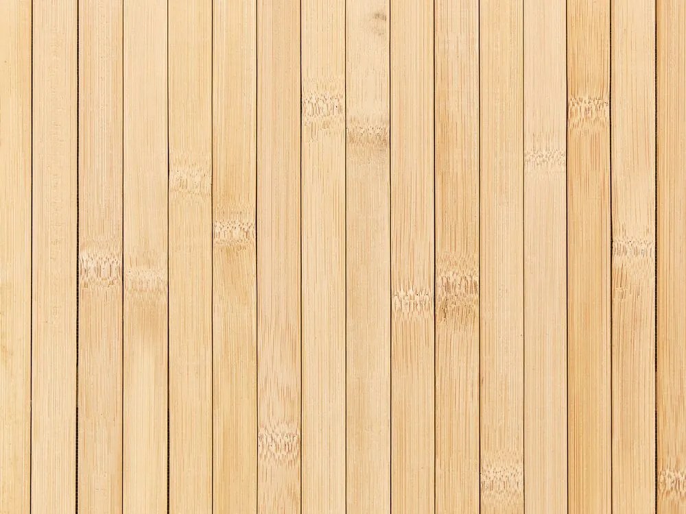 Cesto em madeira de bambu clara 60 cm BADULLA Beliani