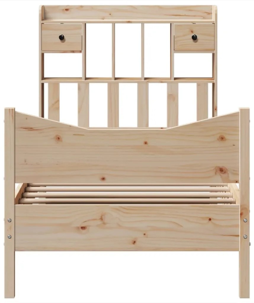 Cama sem colchão 90x190 cm madeira de pinho maciça