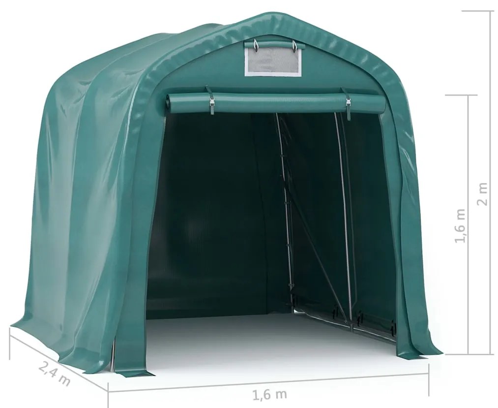 Tenda de Garagem - 1,6x2,4 m - Aço Galvanizado