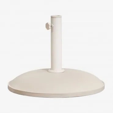 Base Redonda Para Guarda-sol Ø50 Cm Em Concreto Zante Tapioca Bege - Sklum