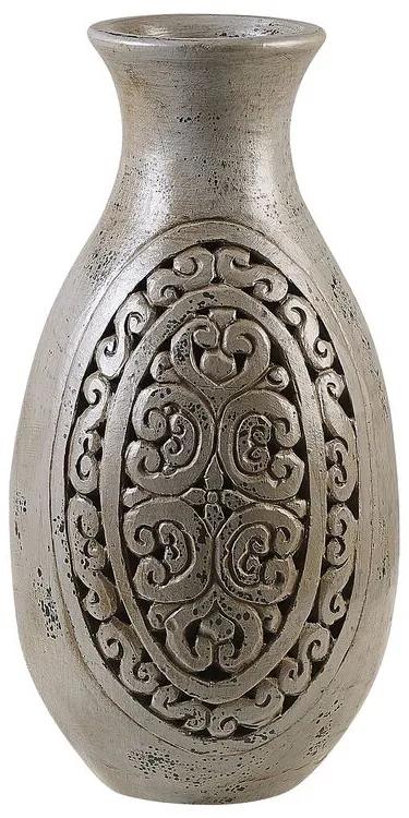 Vaso decorativo cinzento MEGARA Beliani
