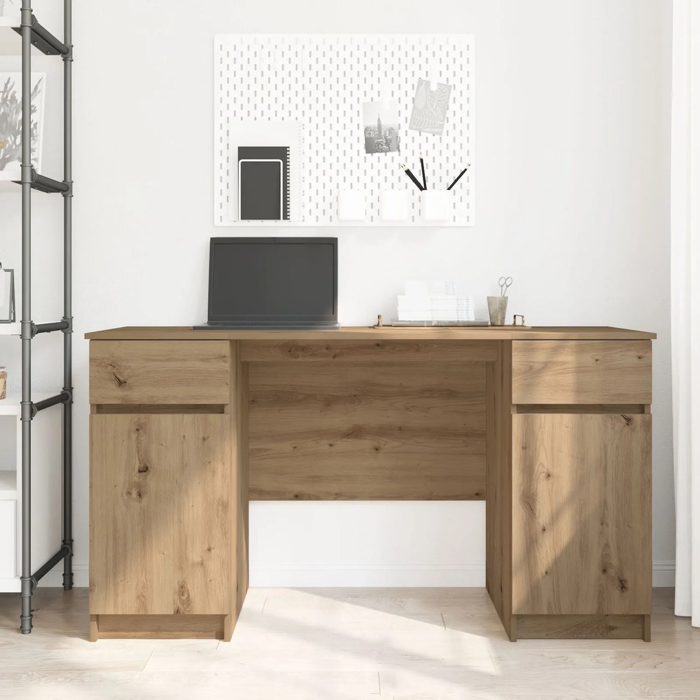 Mesa vidaXL Artisan Carvalho 140x49x76 cm Madeira de engenharia